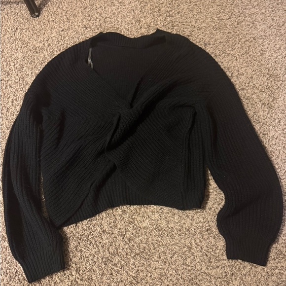 Crave Fame Sweaters - Black Women's Sweater. Crop top style